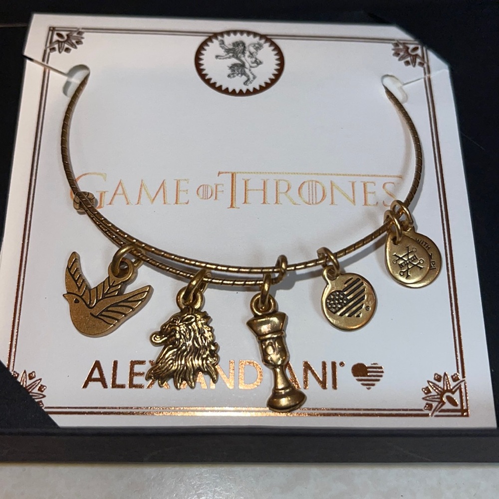 Alex and Ani Games of Thrones House Lannister Charm Bangle BNWT
